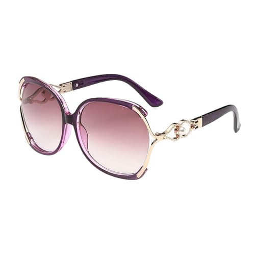 Lunettes de soleil vintage en perles pour femmes lunettes de soleil à dégradé tendance