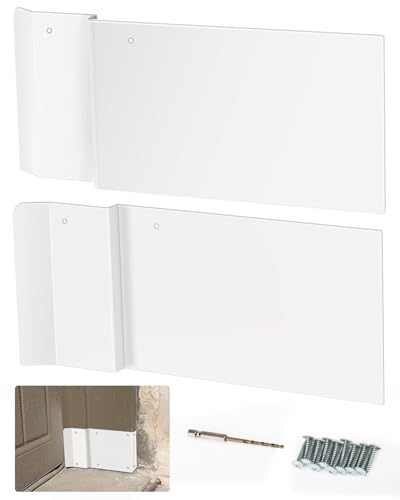 Garage Door Corner Rodent Barrier - Aluminum Alloy Bottom Corner Seal Kit - Blocks Rodents, Snakes & Pests - Garage Rats Guard for Most Standard Doors