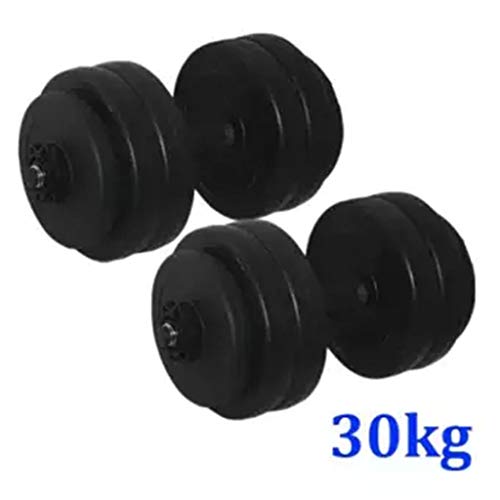 Dumbbells Mannen Plastic Dumbbell Thuis Gewichtheffen Muscle Training Fitnessapparatuur Afneembare 20KG Halterset - Afbeelding 4