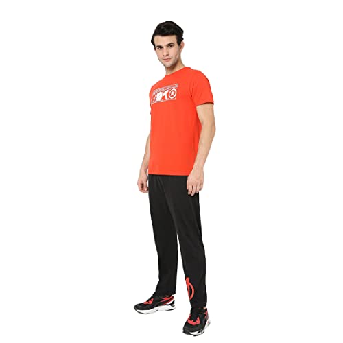 Image of Bewakoof Men Plain Printed Half Sleeve Round Neck T-Shirt & Pyjama Set