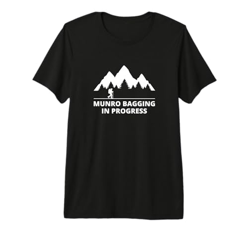 Munro Bagging in Progress - Munros Funny Scottish Premium T-Shirt