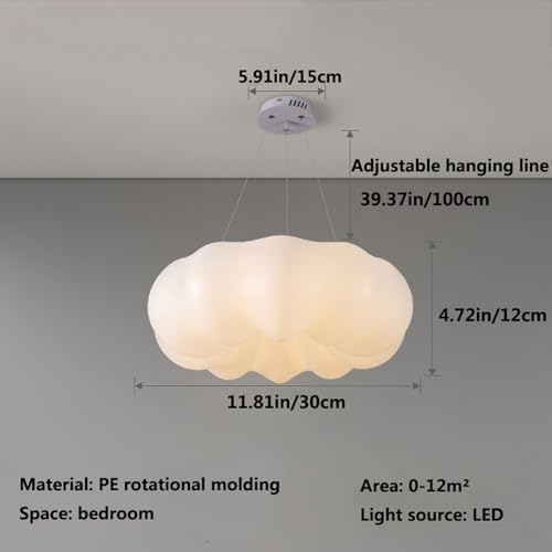 Candelabros LED de Nube Regulables en Metal para Dormitorio 3