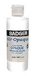 Badger Air-Brush Company Air-Opaque Airbrush Ready Water Based Acrylic Paint, Pearl White, 4-Ounce