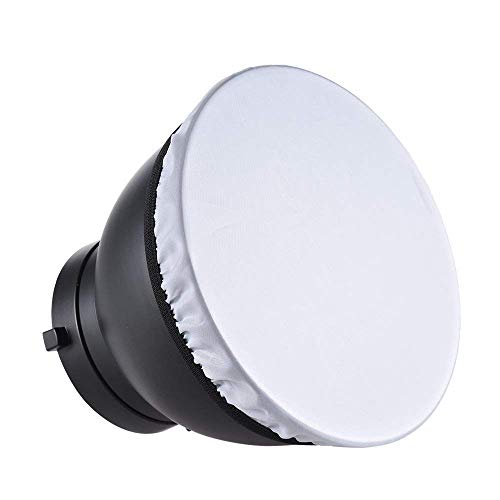 Image of Andoer 7 inch Standard Reflector Diffuser Lamp Shade Dish with 60 Honeycomb Grid for Bowens Mount Studio Strobe Flash Light Speedlite (with Soft Cloth)