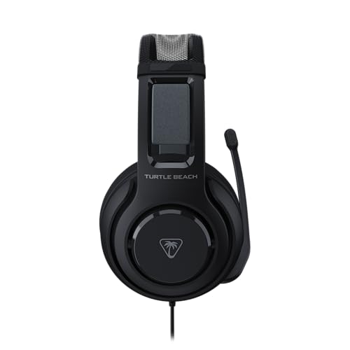 【Amazon.co.jp限定】 TURTLE BEACH ゲーミングヘッドセット Atlas 200 ブラック 有線 USB接続 PC/Xbox/PS5/PS4対応｜50mmドライバー / ハイレゾ相当(96kHz/24-bit)対応/Waves 3D Audio/折り畳み式単一指向性ノイキャン付きマイク/メモリーフォームイヤークッション 【メーカー保証2年+代理店保証6ヶ月】