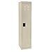 Sandusky Lee LF1B151866-07 Welded Storage Locker, 1 Tier, 15" W x 18" D x 66" H, Putty