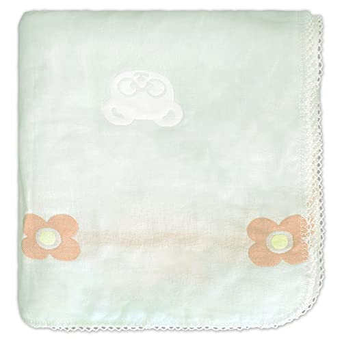 Image of Baby Muslin Bath Towels Super Soft Cotton Receiving Blanket for Baby's Delicate Skin Animal Print Summer Breathable Cotton Baby Bath Towel (Green)