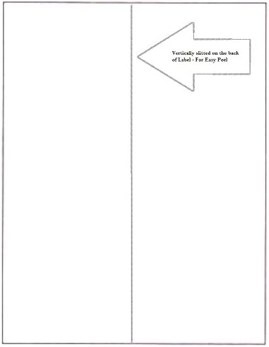 Full Page Shipping Labels, 8.5" x 11" Label, Vertically Slit on Back for Smooth Peel - Matte White - Permanent Adhesive (100 Sheets)