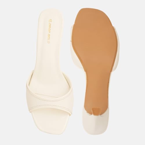 Image of DROP BOLD OPEN TOE SLIM HEELS FOR WOMEN