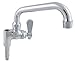BK Resources OptiFlow Series BKF-AF-8-G Chrome Plated Lead Free Heavy Duty Add A Faucet with 8" Swing Spout NSF & CSA Approved