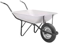 Carrinho de Mão Galvanizado 100kg 45L Reforçado para Construção Obras e Jardinagem com Roda Resistente