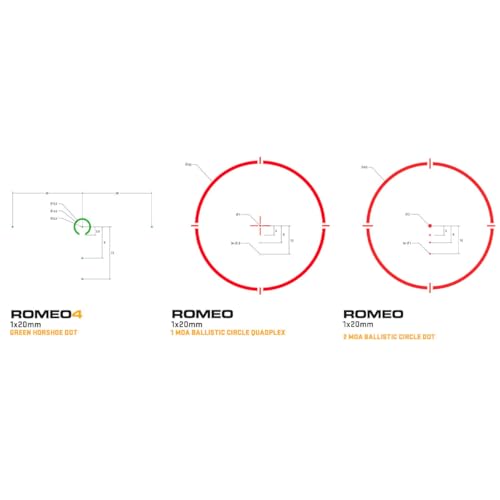 Image of SIG SAUER Romeo-RS PRO Reinforced Steel 8 Brightness Modes Pistol Dot Sight with Aspherical Glass Lens | Compatible with Optic Ready P320, P226 & P229 - Red Dot /Green Dot Options