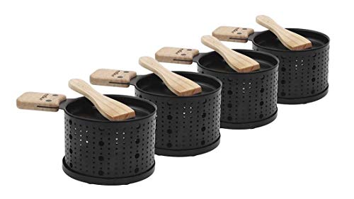 Raclette per 4 persone con ognuna 4 lumini