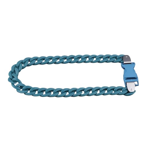 Collar con candado de plata de ley 925 para mujeres y hombres, candado de cadena, collares con colgante de hebilla larga y gruesa, mujeres, collar, hombres