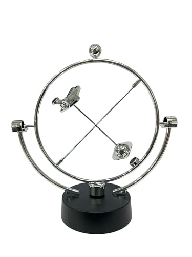 Image of AUGEN Balancing Pendulum Durable Metal Innovative Stress Relief Toy Kinetic Orbital Art for Home Office Desktop Gift Decoration (1 Piece, 7597D2)