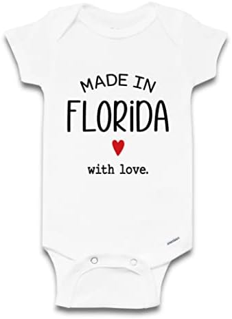 Made In Florida Baby Bodysuit, Florida Pregnancy Announcement, Florida Coming Home Outfit, Baby Shower Gift, Size 0-3 Months