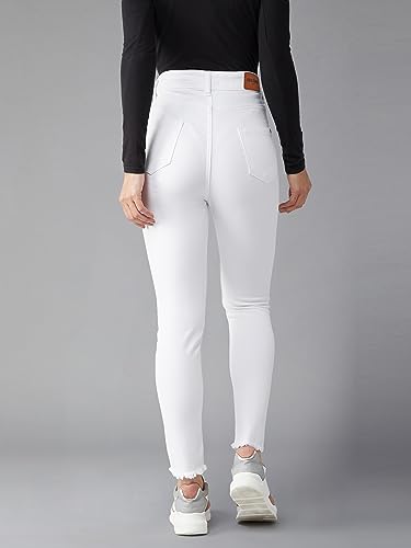 Image of Dolce Crudo Women's Skinny Fit High Rise Regular Length Stretchable High Waist Denim Jeans