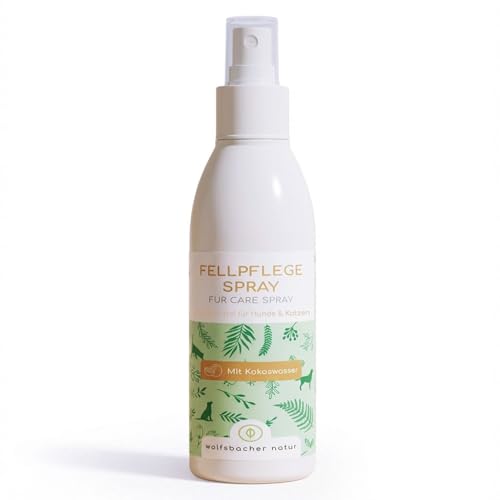 Entfilzungsspray für Hunde und Katzen (200 ml) - löst Verfilzungen und Knoten im Fell 100% natürlich, geeignet für Langhaar und Kurzhaar, Fellpflegespray erleichtert das Kämmen, mit Kokosduft