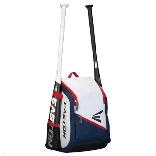 GAME READY YOUTH BAT & EQUIPMENT BACKPACK RED WHITE BLUE