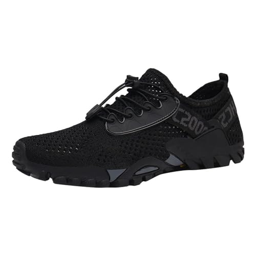 Chaussures de trekking homme légères pour trail course sur route et randonnée en maille