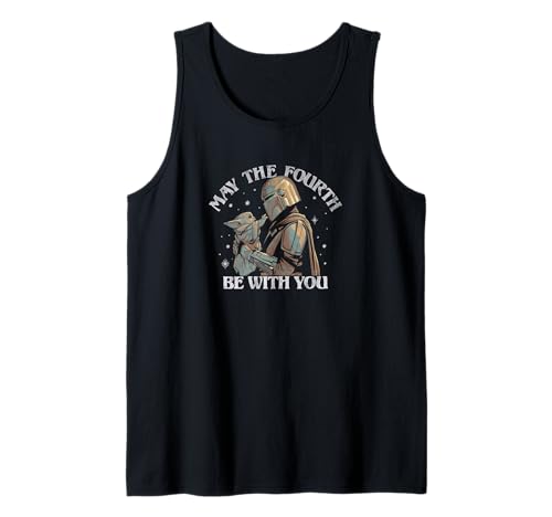Star Wars May The Fourth Be With You Stamp Tank Top en jersey de coton haute qualité
