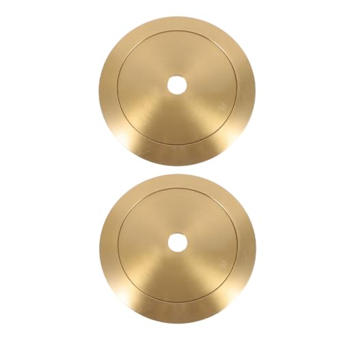 Housoutil Lighting Accessories: 2pc Brass Lamp Shade Retaining Ring Socket Shade Ring Fit for Ceiling Light Fixtures