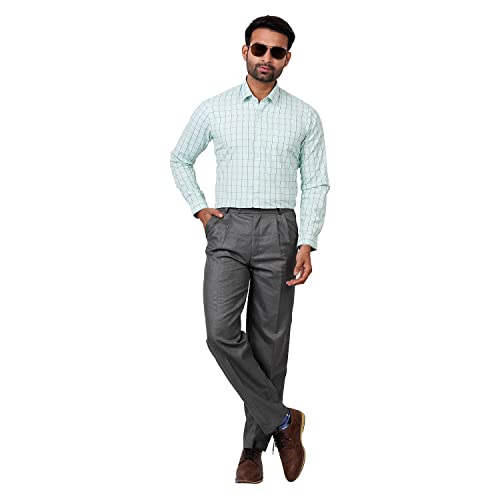 Image of Maharaja Polyester Checkered Office Wear Shirts for Men