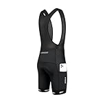 X TIGER Cuissard à Bretelle 5D Gel Rembourré avec 3 Poches Cuissard Cycliste Homme à Bretelles à Séchage Rapide Respirant pour Cyclisme VTT ou Route