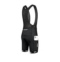 X-TIGER Bib Shorts Herren Kurz 5D Sitzpolster Schnelltrocknend Atmungsaktive Fahrradhose Herren Gepolstert mit 3 Taschen für MTB