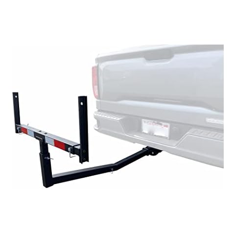 MAXXHAUL 70231 Hitch Mount Pick Up Truck Bed Extender For Ladder, Rack, Canoe, Kayak, Long Pipes and Lumber, Black, 37 x 19 x 3 inches Cover