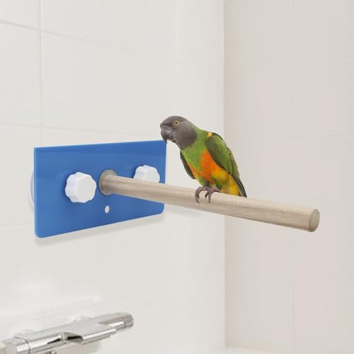 Perchoir de douche pour oiseau portable à ventouses pour bain serein - 6