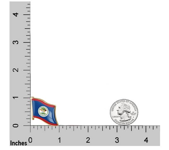 Image of vmcoatdu 1inch Country Flag Pin Badge International Travel Brooch Metal Alloy Souvenir Pin