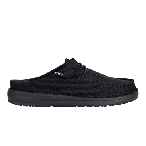 HEYDUDE Women's Wendy Slip Stretch Sox Slip On Mule, Black, Size 12 - image 7