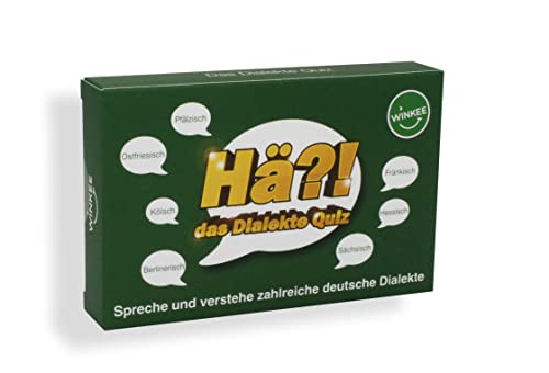Winkee - Hä?! Das Dialekte Quiz | Cooles Sprachen-Kartenspiel | 56 Mundart Sätze | Gesellschaftsspiel | Spiel für Erwachsene | Quiz Karten | Geschenk für Weihnachten, Geburtstag, Party