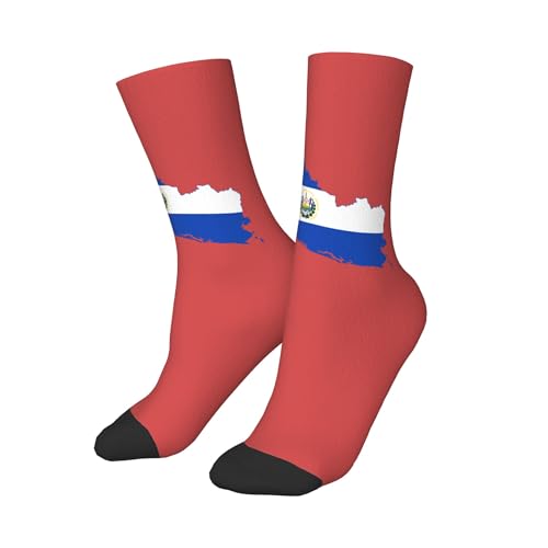 Flag of El Salvador A Pair Junior Athletic Short Tube Socks Children Calf Tube Socks Short Stockings