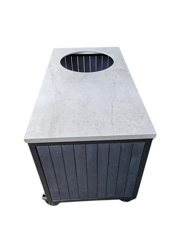 Heavenly Garden Elements Medium Outdoorküche, 152 cm, Schwarz Eiche mit Dekton Arbeitsplatte, für Kamado Grill