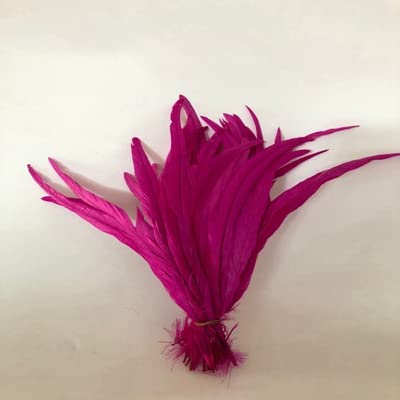 100 sztuk 30-35 cm/12-14 cali Pomarańczowe pióro koguta ogon kogut pióro pióro kogut puch ogon kurzy-różowy, 100 szt