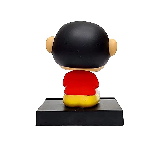 Image of AUGEN Super Hero Shinchan 2 Action Figure Limited Edition Bobblehead with Mobile Holder for Car Dashboard, Office Desk & Study Table (Pack of 1)