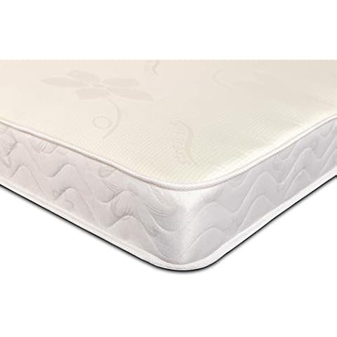eXtreme comfort ltd The Basic Budget Memory Foam Spring Mattress, White, Medium Soft, Economic Memory Foam and Spring Mattress (Stress Free, 3ft Standard UK Single 90cm by 190cm) Cover