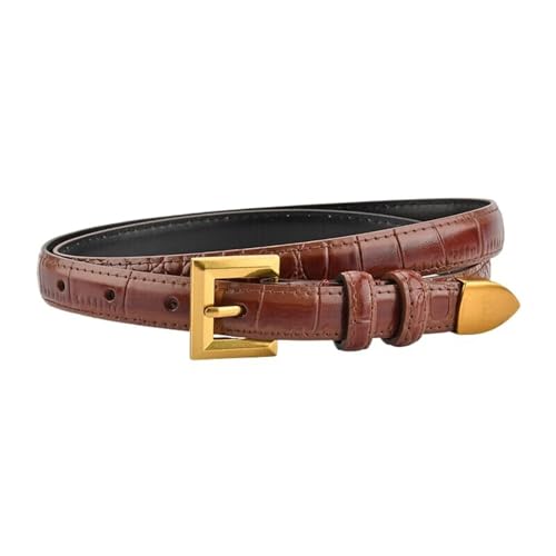 Ceinture fine en cuir pour femme accessoire jeans et robes