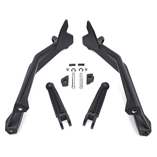 Httmt- Black Rear Passenger Footpeg Bracket Compatible With Ducati 08 848,07-08 1098/S,10-11 1098/S [P/N: Mt390-051-Bk] #TOP4