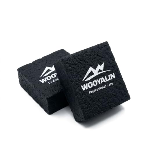 WOOYALIN Pickleball Paddle Eraser - Shadow Carbon Edition (2-Pack Black), Restore Spin and Grit on Raw Carbon Fiber Paddles, Professional Cleaning Block for Pro Players