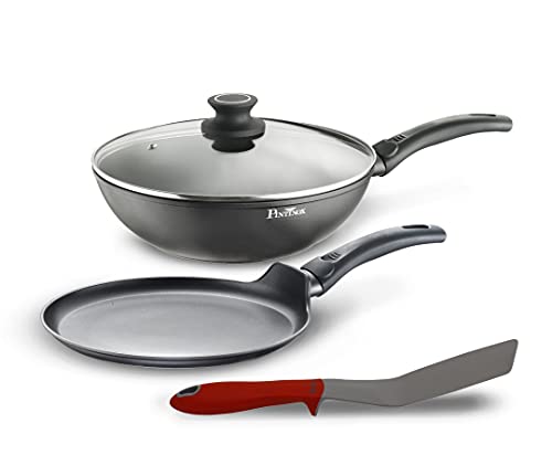 Pintinox Energy Set Wok et crêpière et Spatule Série Up