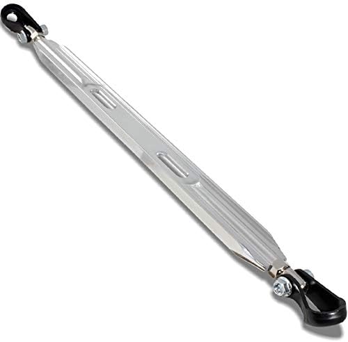 EPARTS Silver T-6061 Aluminum Sports Racing Rear Lower Strut Tie Bar Brace Rod Arm Compatible with 1993-1997 Honda Civic Del Sol