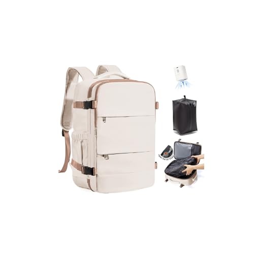 SZLX Vacuum Travel Backpack with Pump, Airbag Backpack with Vacuum System for Travel, Ryanair Cabin Bags 40x30x20 Travel Ruscksack Cabin Size Carry-on Luggage Women Waterproof Men's Vacuum Suitcase