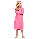 Ekouaer Girls Zip up Bath Robe Cover-Up Hoodie Nightgown Long Sleeve Housecoat with Pockets 4-13 Years
