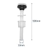 Toilet Tank Plastic Bolts, 4 Pack Tank to Bowl Bathroom Toilet Repair Kits Fitting Screws and Seal Set, Pan Head Bolts Fits Two Piece Toilet(White)
