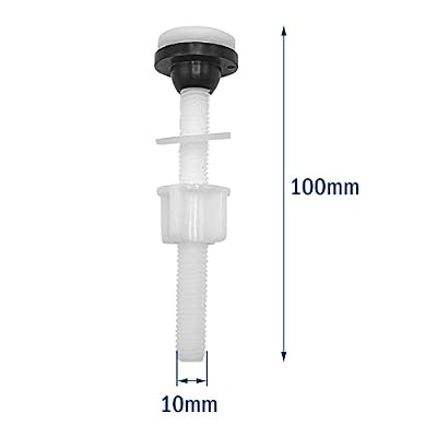 Toilet Tank Plastic Bolts, 4 Pack Tank to Bowl Bathroom Toilet Repair Kits Fitting Screws and Seal Set, Pan Head Bolts Fits Two Piece Toilet(White)