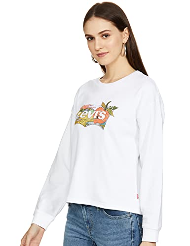 Image of Levi's Women's Cotton Regular Fit Styled Crew Neck Sweatshirt