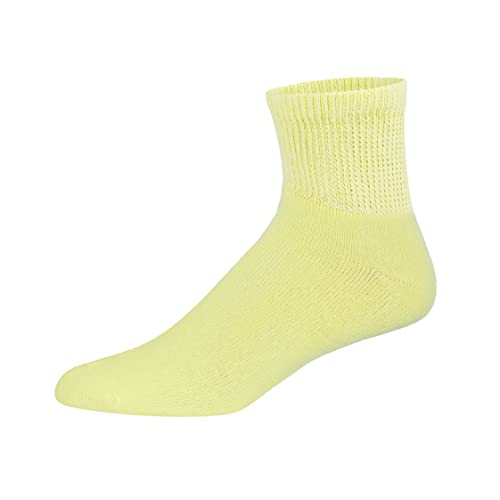 Premium Women’s Colorful Soft Breathable Cotton Ankle Socks, Non-Binding & Comfort Diabetic Socks (6 Pairs - Fits Shoe Size 6-10) (Supercolors) #TOP2